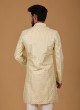 Art Silk Embroidered Indowestern Set For Men