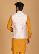 Haldi Function Wear Nehru Jacket Set For Men