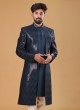 Embroiderd Jacket Style Indowestern For Men