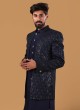 Jacket Style Embroiderd Indowestern For Men