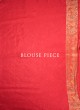 Golden Cream And Red Banarasi Silk Saree