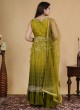 Shaded Color Embroidered Palazzo Suit Set