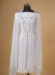 Eid Special Chiffon Dress Material In White Color