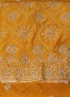 Designer Eid Special Golden Yellow Dress Material