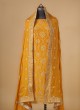 Designer Eid Special Golden Yellow Dress Material