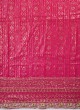 Crepe Silk Dress Material In Rani Color