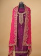 Designer Magenta Eid Special Dress Material