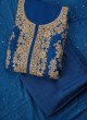 Eid Special Royal Blue Chiffon Dress Material