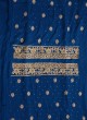 Eid Special Royal Blue Chiffon Dress Material