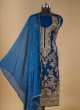 Eid Special Royal Blue Chiffon Dress Material