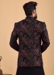 Floral Work Jacket Style Indowestern For Men