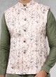 Stylish Nehru Jacket Set In Cotton Silk