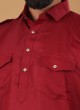 Maroon Readymade Pathani Suit For Festive