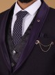 Imported Fabric Purple Suit For Men