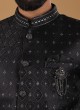 Black Imported Jodhpuri Suit