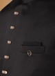Simple And Sober Black Imported Nehru Jacket