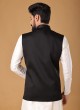 Simple And Sober Black Imported Nehru Jacket