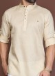 Beige Cotton Silk Kurta