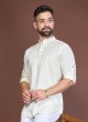 Cream Cotton Silk Kurta