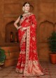 Red Designer Wedding Wear Banarasi Silk Saree