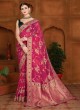 Rani Woven Banarasi Silk Saree For Women