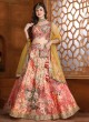 Multi Color Cotton Silk Lehenga Set With Fancy Print Work