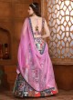 Multi Color Fancy Printed Lehenga Choli In Silk