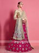 Rani & Beige Color Lehenga Choli