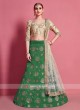 Green & Beige Color Lehenga Choli