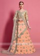 Orange & Beige Color Lehenga Choli