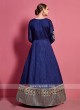 Art Silk Dress Material In Navy