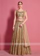 Attractive Golden Color Lehenga Choli