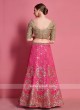 Attractive Pink & Golden Color Lehenga Choli