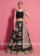 Wonderful Light Pink & Black Color Lehenga Choli