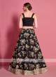 Wonderful Light Pink & Black Color Lehenga Choli