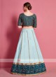 Sea Green And Rama Green Lehenga Choli