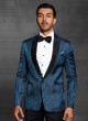 Reception Wear Suit In Blue Color