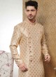 Wedding Wear Indowestern In Golden Color