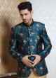Jacket Style Indowestern In Golden Color