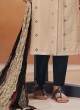 Shagufta Dark Beige Pant Style Salwar Suit