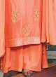 Wedding Wear Salwar Kameez In Peach Color
