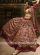 Net Maroon Lehenga Choli