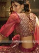 Net Maroon Lehenga Choli