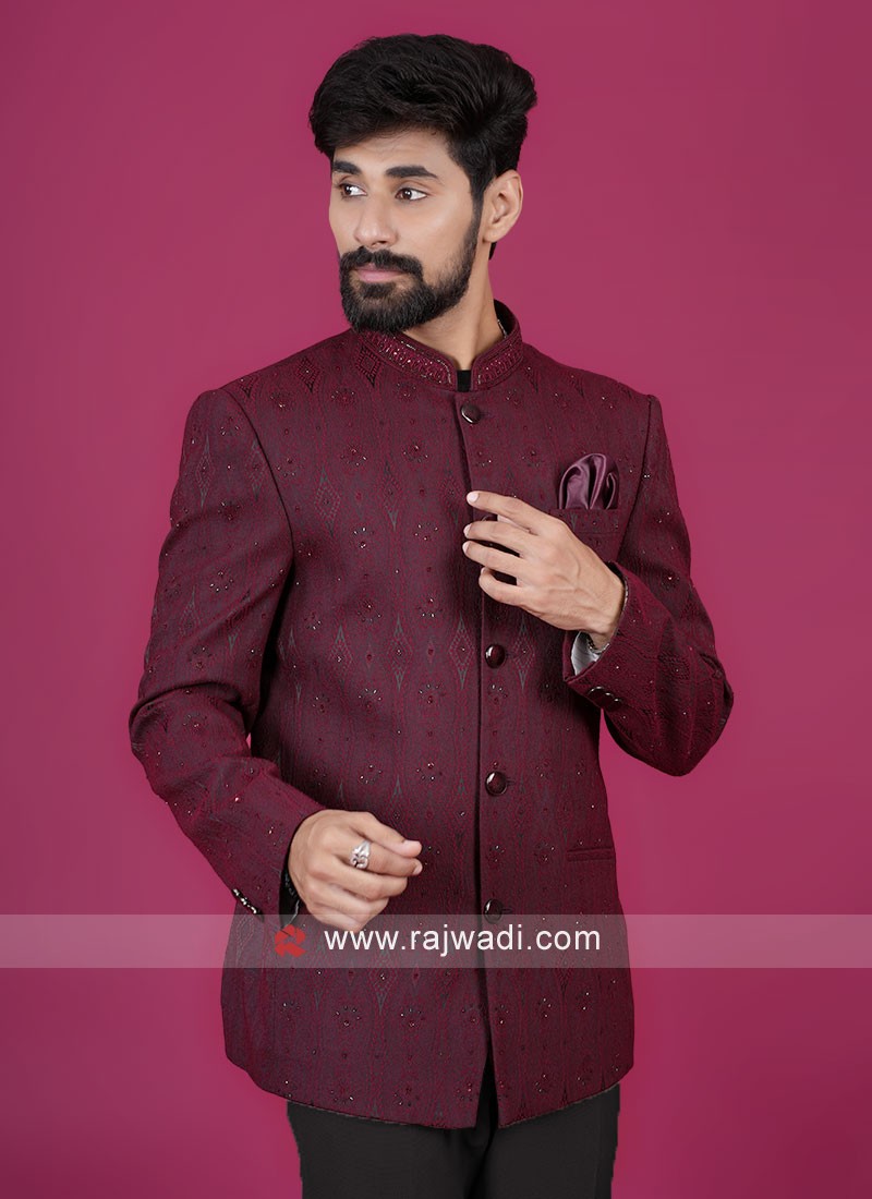Maroon Jodhpuri Suit – Siddhesh Chauhan