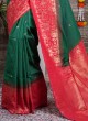 Silk Fabric Wedding Wear Saree For Women