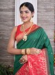 Silk Fabric Wedding Wear Saree For Women