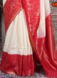 Silk Traditional Wear Off White Saree