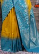 Mesmerising Mustard Yellow Weaving Silk Saree