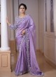 Wedding Wear Silk Saree With Heavy Embroidered Choli