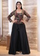 Black Party Wear Palazzo Salwar Suit